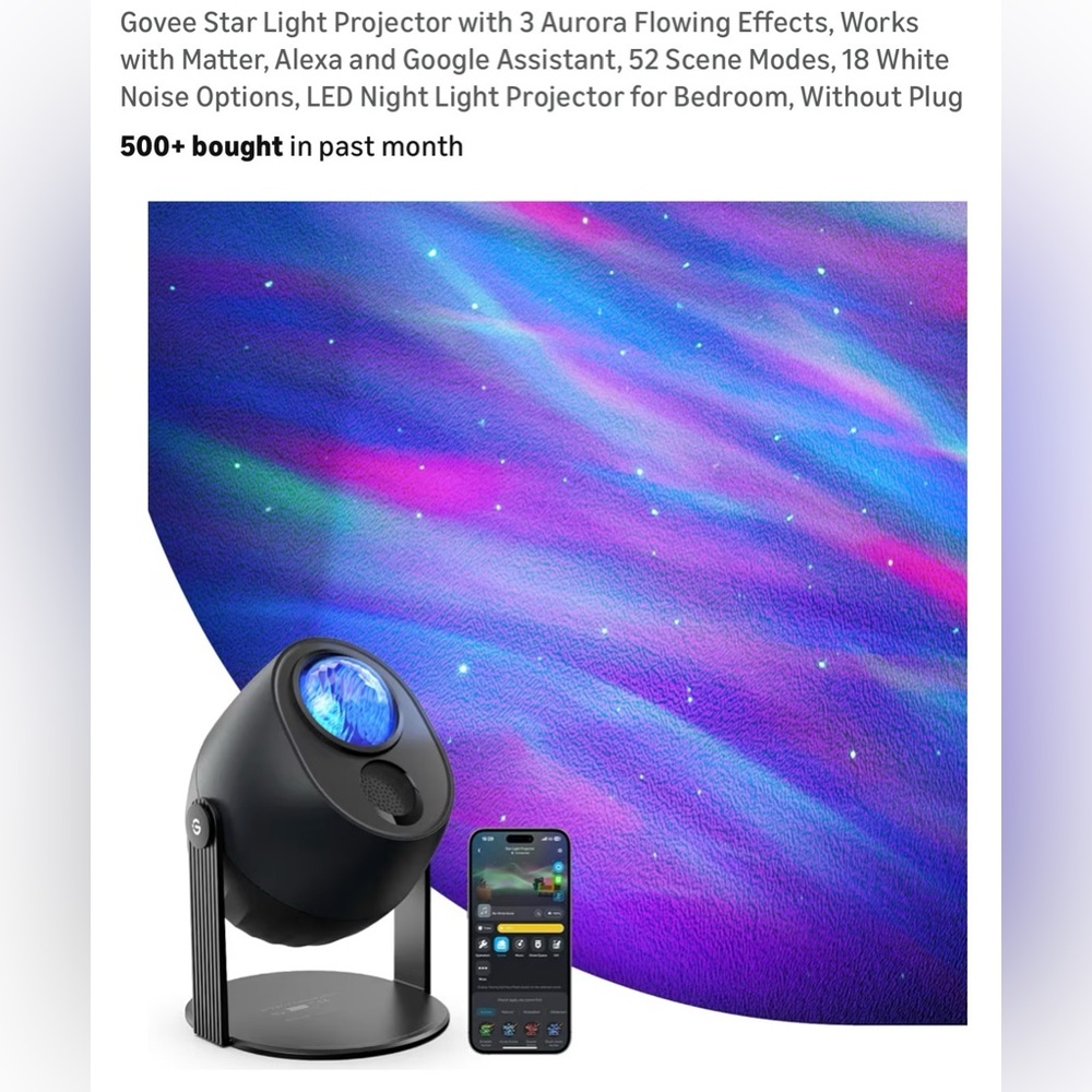 Govee Star Light Projector - Black